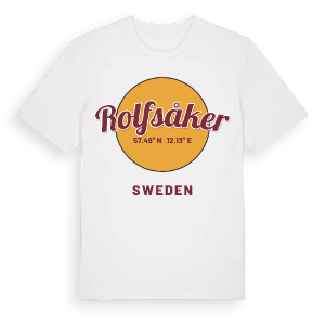 Rolfsåker cirkel t-shirt – ekologisk bomull t-shirt från Pinshirt