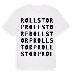 Rollstorp ordlek t-shirt – ekologisk bomull t-shirt från Pinshirt