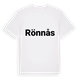 White t-shirt med Rönnås fetstil t-shirt