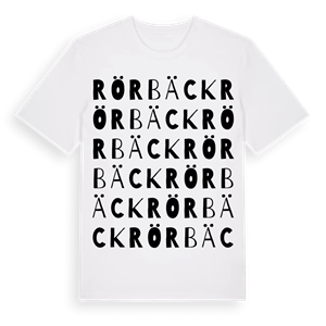 Rörbäck ordlek t-shirt – ekologisk bomull t-shirt från Pinshirt