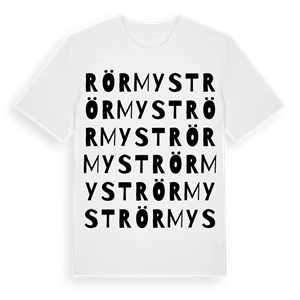 Rörmyst ordlek t-shirt – ekologisk bomull t-shirt från Pinshirt