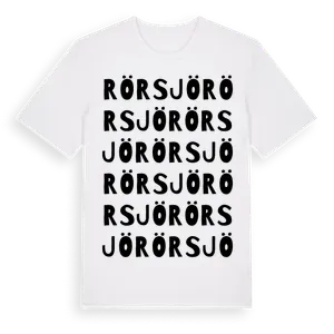 Rörsjö ordlek t-shirt – ekologisk bomull t-shirt från Pinshirt
