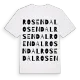 Rosendal ordlek t-shirt