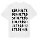 White t-shirt med Röshult ordlek t-shirt