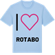 Blue Soul t-shirt med Jag älskar Rotabo t-shirt stort tryck