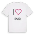 Jag älskar Rud t-shirt stort tryck