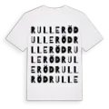 Rulleröd ordlek t-shirt