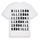 Rulleröd ordlek t-shirt