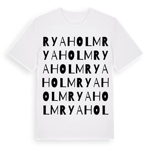 Ryaholm ordlek t-shirt – ekologisk bomull t-shirt från Pinshirt