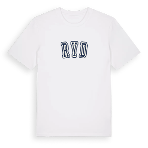 Ryd college t-shirt – ekologisk bomull t-shirt från Pinshirt