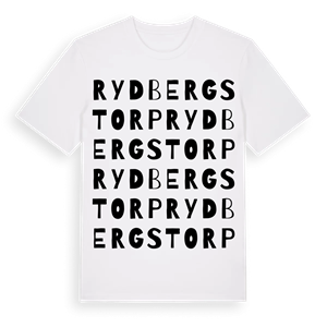 Rydbergstorp ordlek t-shirt – ekologisk bomull t-shirt från Pinshirt
