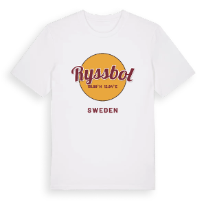 Ryssbol cirkel t-shirt – ekologisk bomull t-shirt från Pinshirt