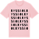 Pink Cotton t-shirt med Ryssbol ordlek t-shirt
