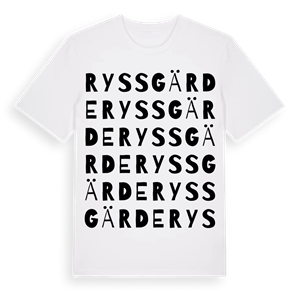 Ryssgärde ordlek t-shirt – ekologisk bomull t-shirt från Pinshirt