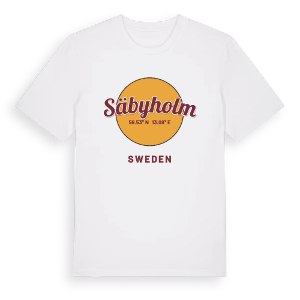 Säbyholm cirkel t-shirt – ekologisk bomull t-shirt från Pinshirt