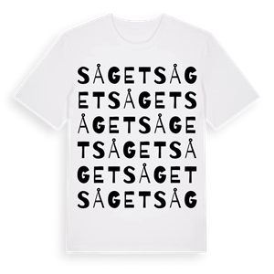 Såget ordlek t-shirt – ekologisk bomull t-shirt från Pinshirt