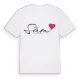 Säm hjärta t-shirt