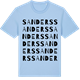 Blue Soul t-shirt med Sanders ordlek t-shirt