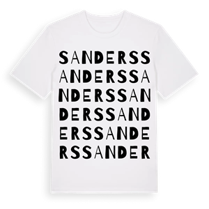 Sanders ordlek t-shirt – ekologisk bomull t-shirt från Pinshirt