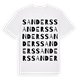 Sanders ordlek t-shirt