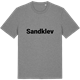 Mid Heather Gray t-shirt med Sandklev fetstil t-shirt