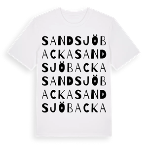 Sandsjöbacka ordlek t-shirt – ekologisk bomull t-shirt från Pinshirt