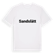 Sandslätt fetstil t-shirt