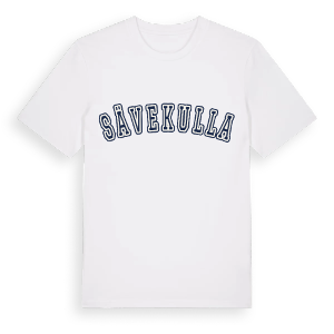 Sävekulla college t-shirt – ekologisk bomull t-shirt från Pinshirt