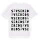 White t-shirt med Sävsered ordlek t-shirt