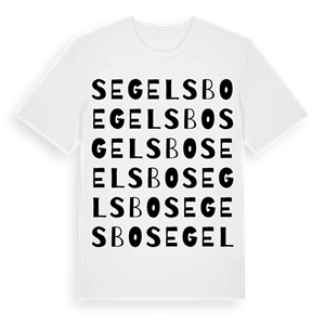 Segelsbo ordlek t-shirt – ekologisk bomull t-shirt från Pinshirt