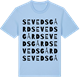 Blue Soul t-shirt med Sevedsgård ordlek t-shirt