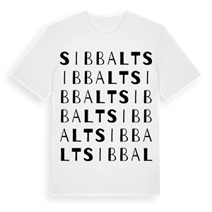Sibbalt ordlek t-shirt – ekologisk bomull t-shirt från Pinshirt