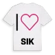 Jag älskar Sik t-shirt stort tryck