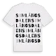 Simlångsdalen ordlek t-shirt