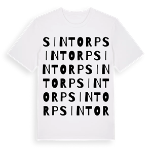Sintorp ordlek t-shirt – ekologisk bomull t-shirt från Pinshirt