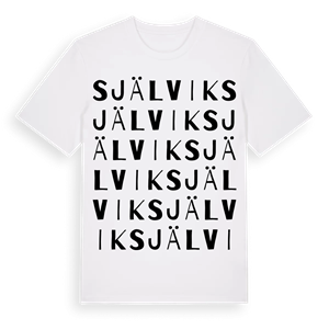 Självik ordlek t-shirt – ekologisk bomull t-shirt från Pinshirt