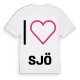 Jag älskar Sjö t-shirt stort tryck