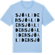 Blue Soul t-shirt med Sjöaliden ordlek t-shirt