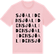 Pink Cotton t-shirt med Sjöaliden ordlek t-shirt