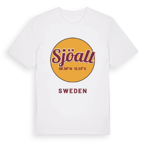 Sjöalt cirkel t-shirt – ekologisk bomull t-shirt från Pinshirt