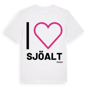 Jag älskar Sjöalt t-shirt stort tryck – ekologisk bomull t-shirt från Pinshirt