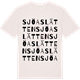 Vintage White t-shirt med Sjöaslätten ordlek t-shirt