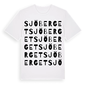 Sjöberget ordlek t-shirt – ekologisk bomull t-shirt från Pinshirt