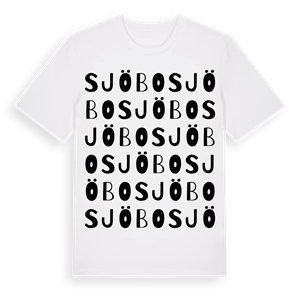 Sjöbo ordlek t-shirt – ekologisk bomull t-shirt från Pinshirt