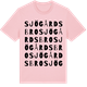 Pink Cotton t-shirt med Sjögårdsbro ordlek t-shirt