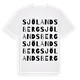 White t-shirt med Sjölandsberg ordlek t-shirt