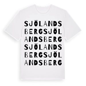 Sjölandsberg ordlek t-shirt – ekologisk bomull t-shirt från Pinshirt