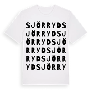 Sjörryd ordlek t-shirt – ekologisk bomull t-shirt från Pinshirt