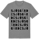 Mid Heather Gray t-shirt med Sjösgärde ordlek t-shirt