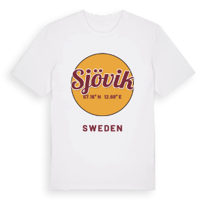 Sjövik cirkel t-shirt – ekologisk bomull t-shirt från Pinshirt